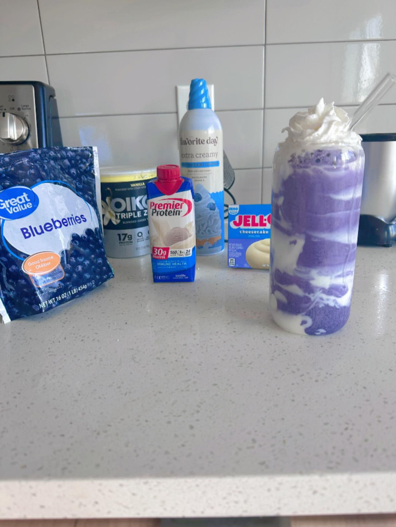 Blueberry Cheesecake Protein Shake