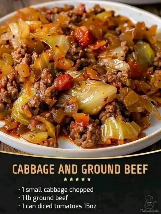 Cabbage and Ground Beef Skillet