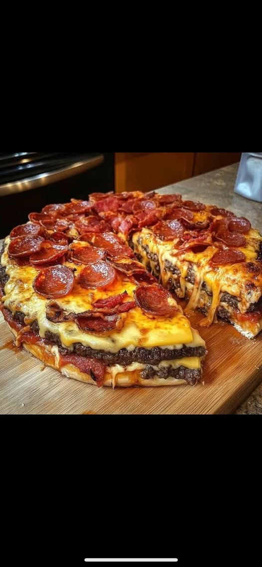 Cheeseburger Pizza Carnivore Style